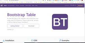 Bootstrap table